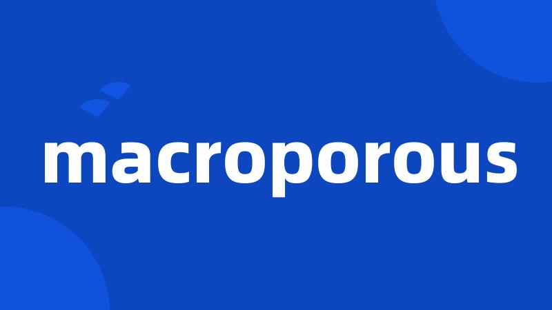 macroporous
