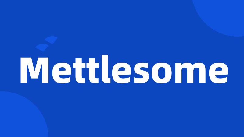 Mettlesome