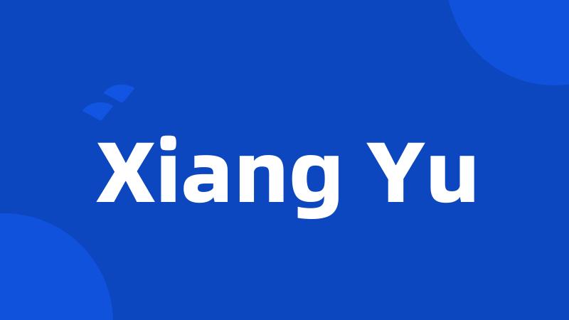 Xiang Yu
