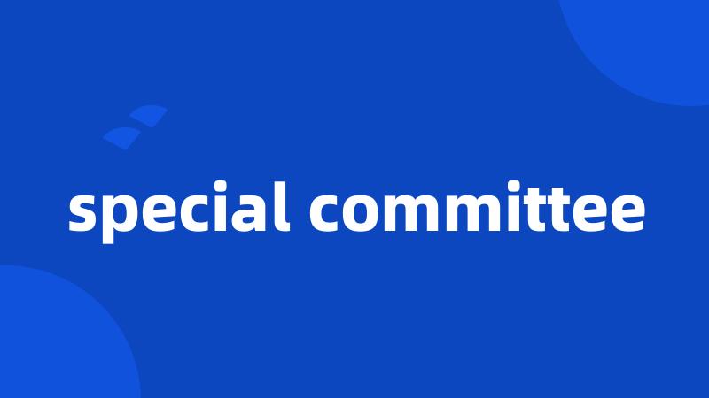 special committee
