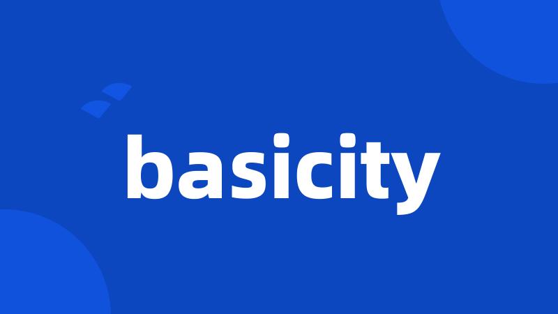 basicity