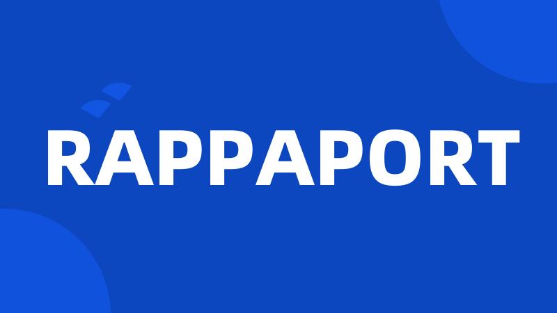 RAPPAPORT