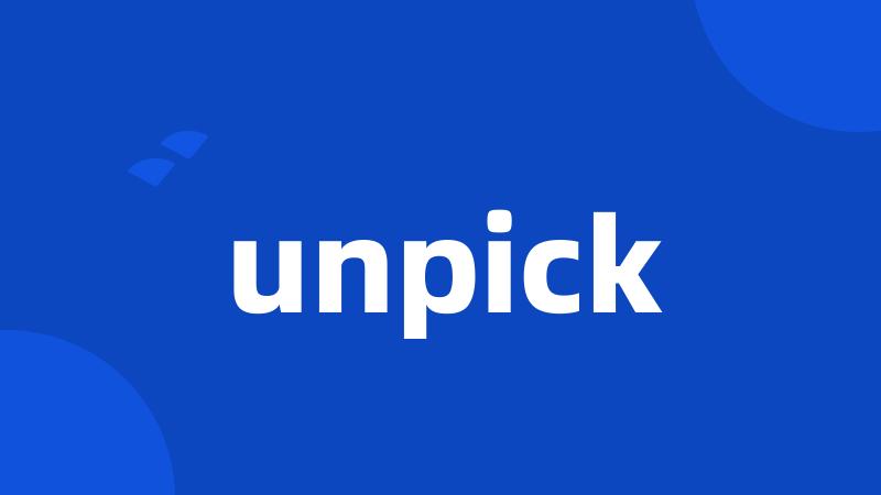 unpick