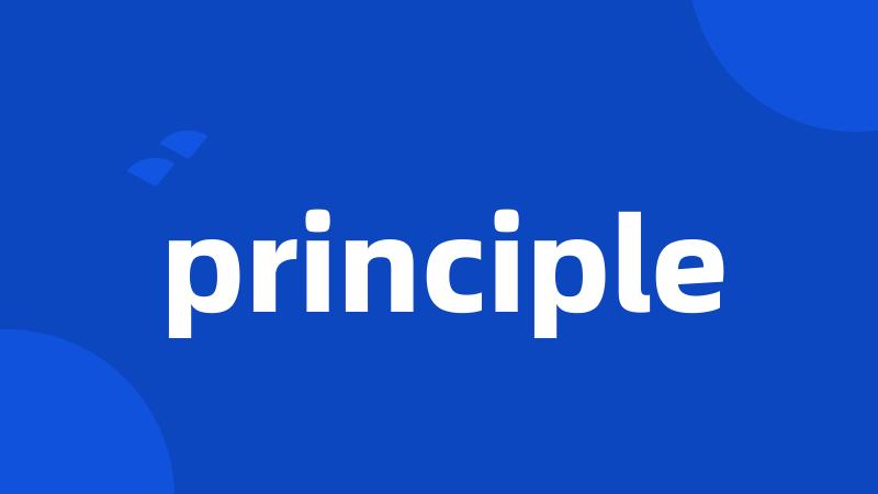 principle