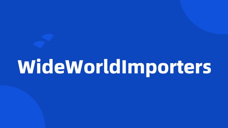 WideWorldImporters