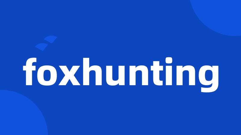 foxhunting