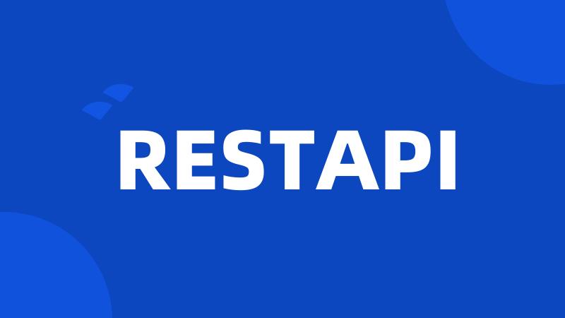 RESTAPI