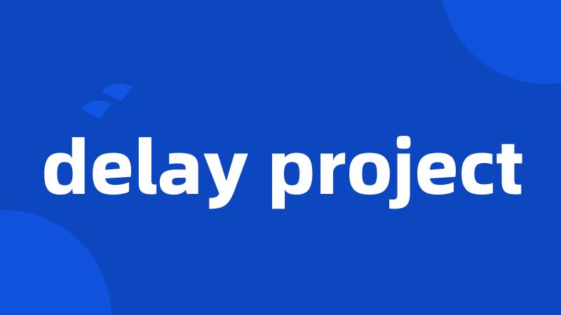 delay project