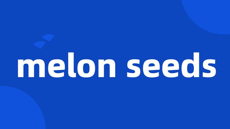 melon seeds