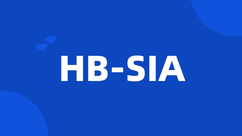 HB-SIA