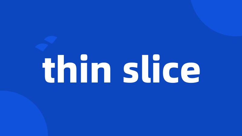 thin slice