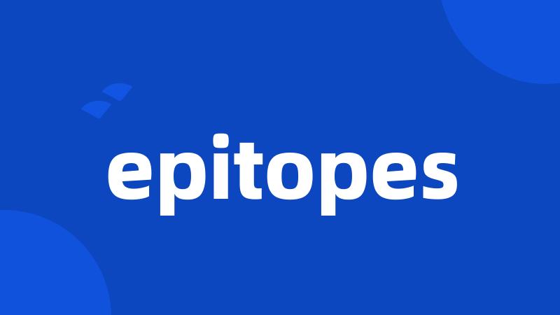 epitopes