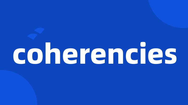 coherencies