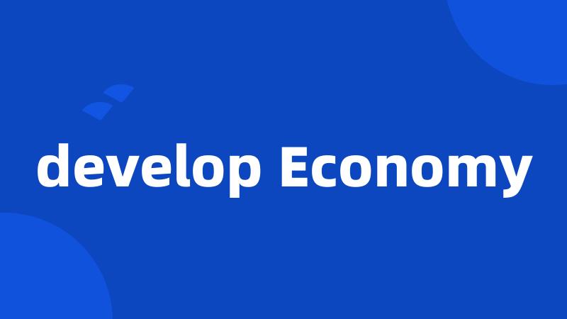 develop Economy