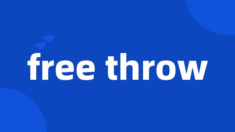 free throw