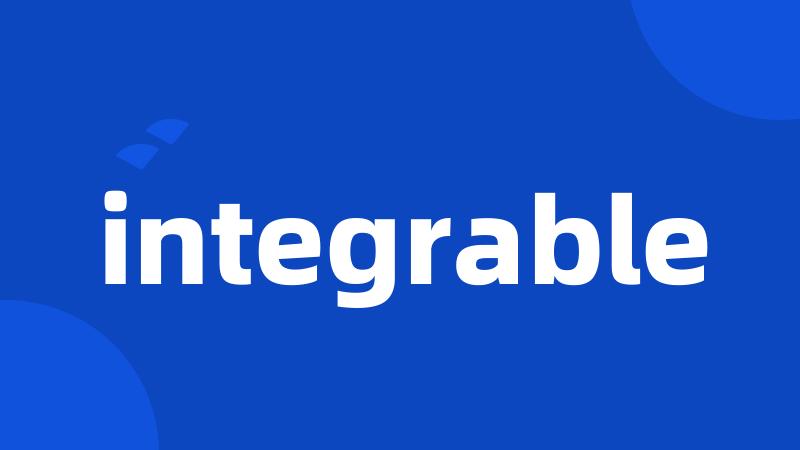 integrable