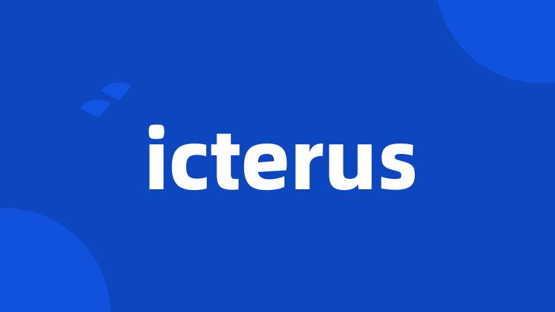 icterus
