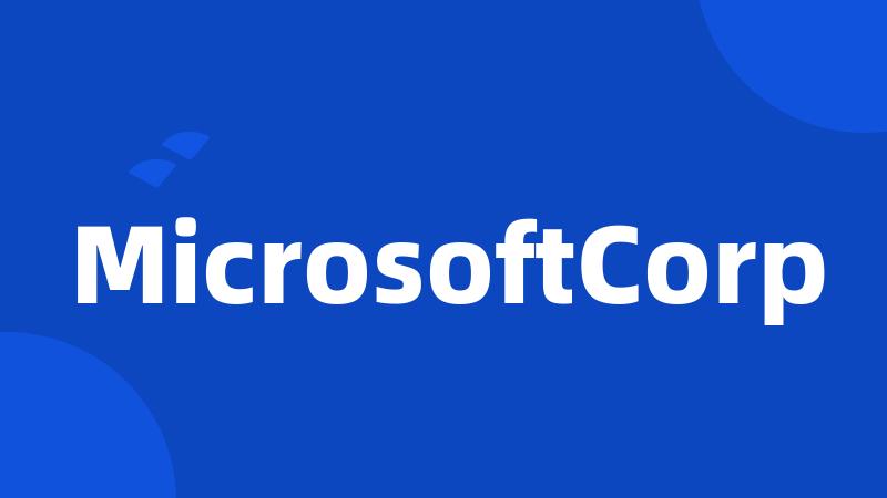 MicrosoftCorp
