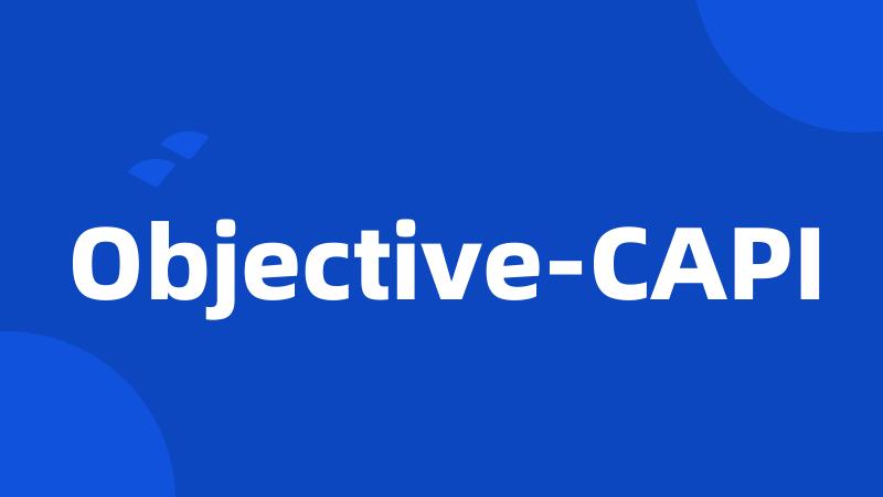 Objective-CAPI