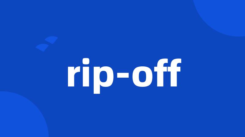 rip-off