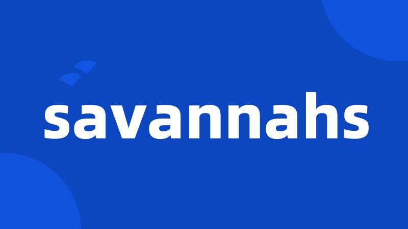 savannahs
