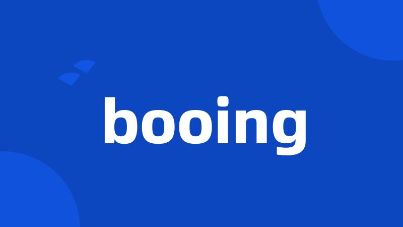 booing