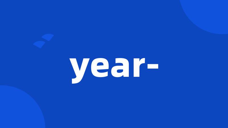 year-