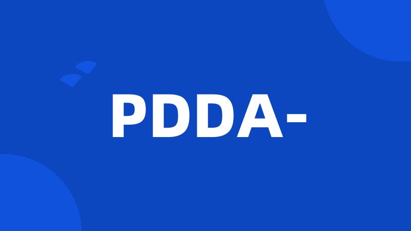 PDDA-