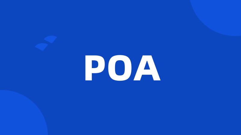 POA