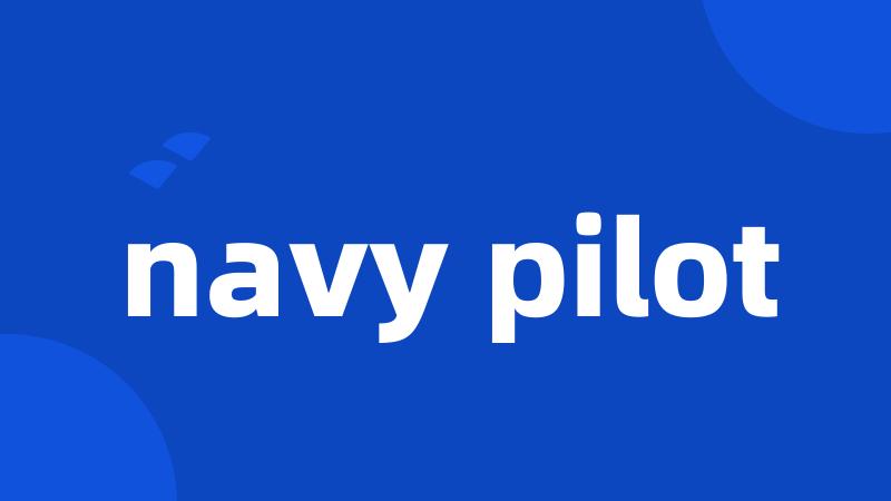 navy pilot