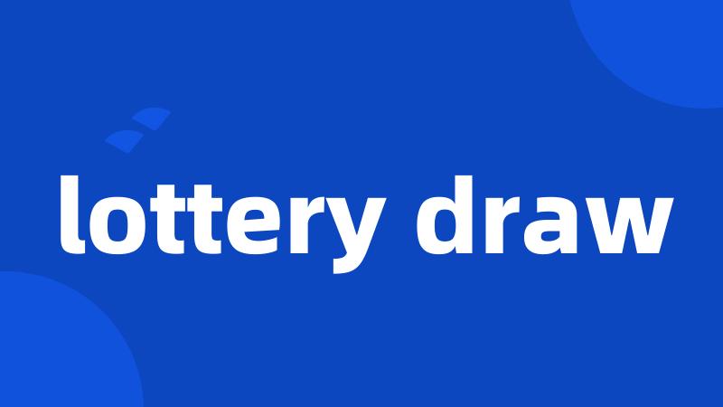lottery draw
