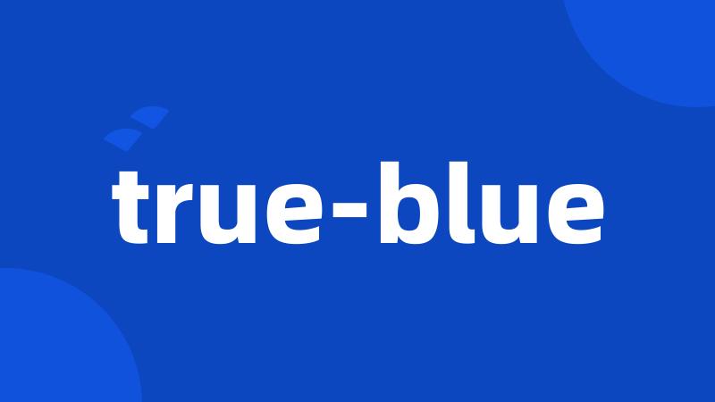 true-blue