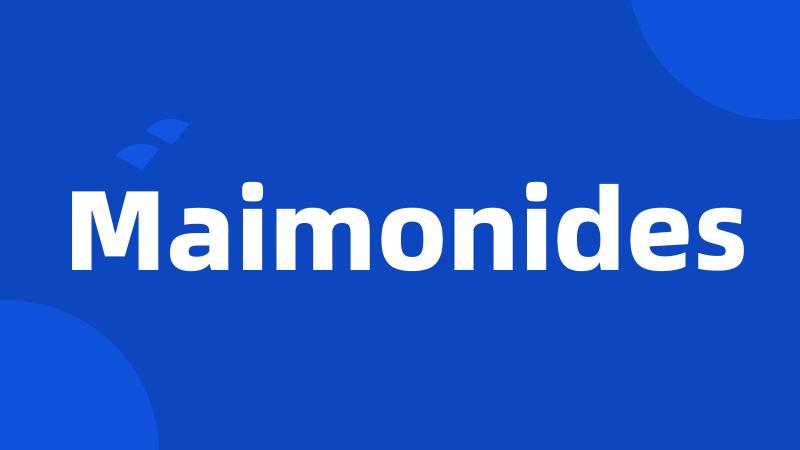 Maimonides