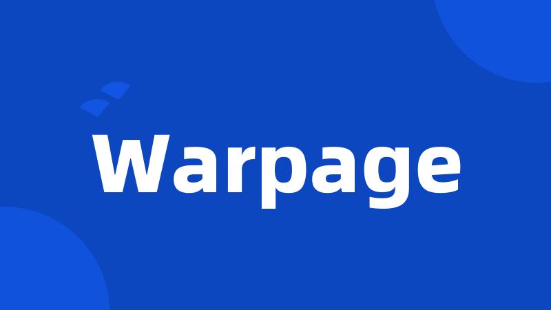 Warpage