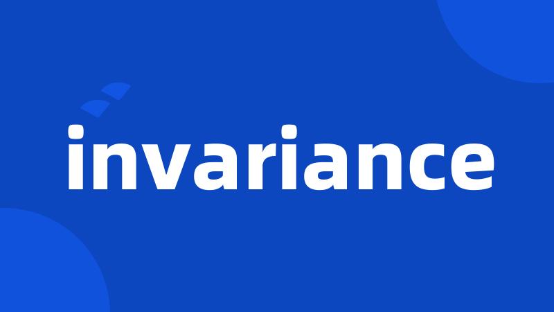 invariance