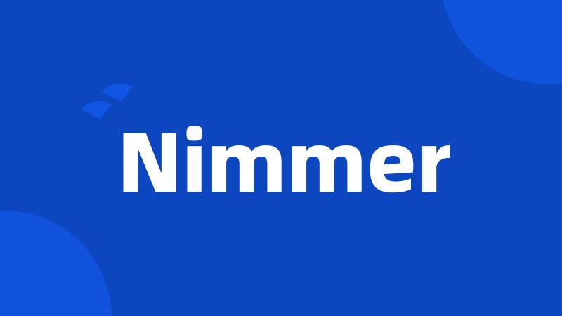 Nimmer