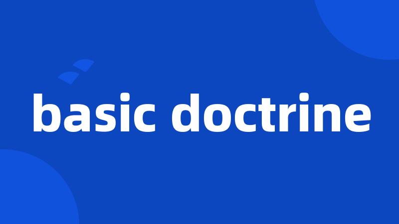 basic doctrine