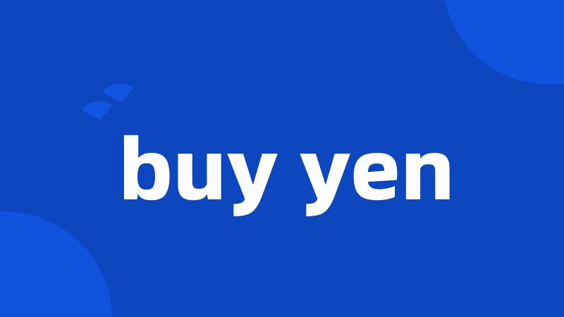 buy yen