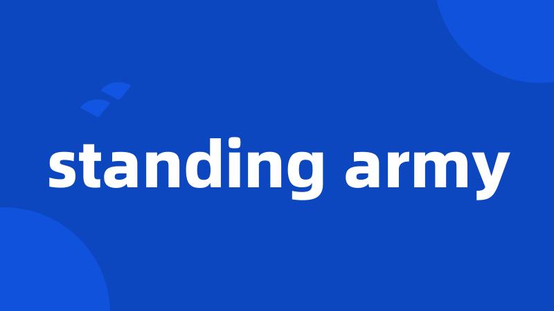 standing army