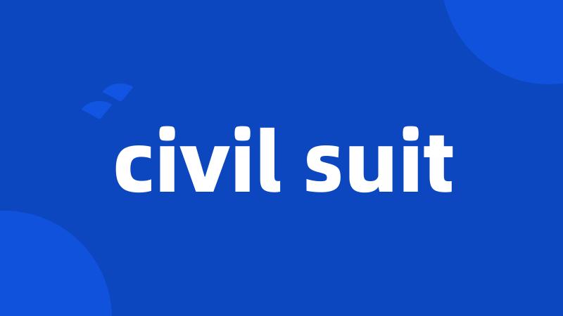 civil suit
