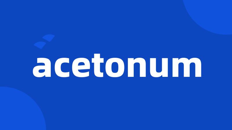 acetonum