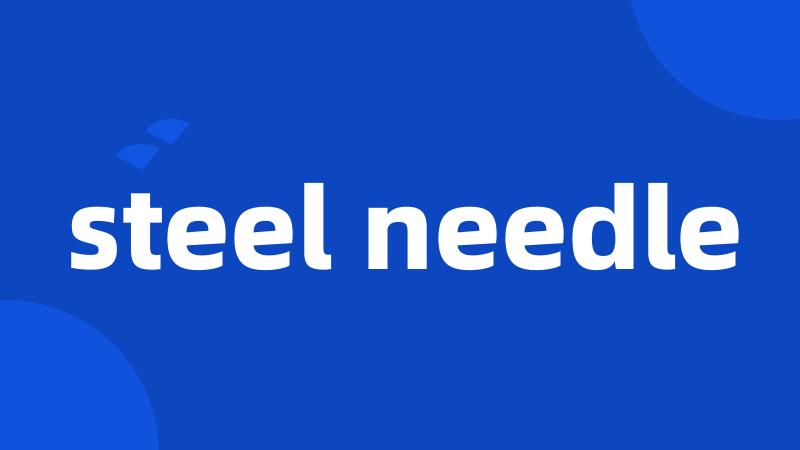 steel needle