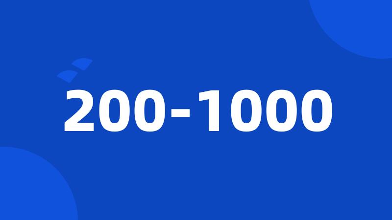 200-1000