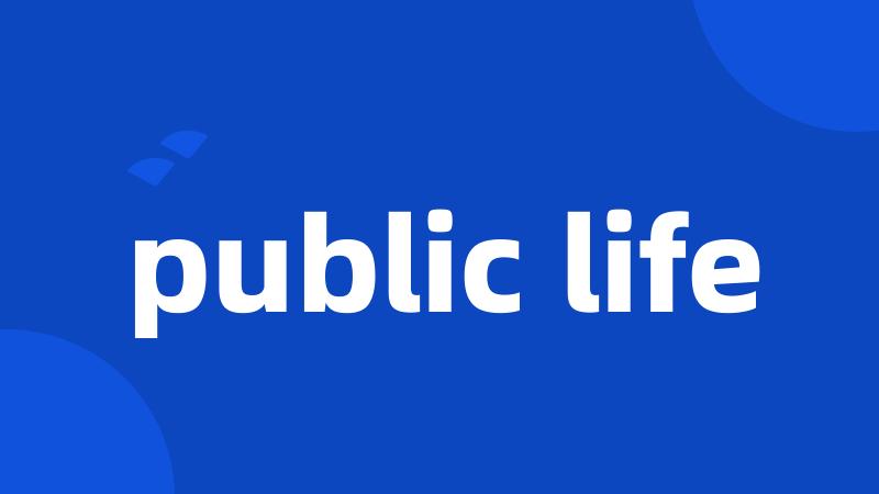 public life
