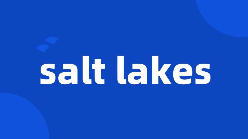 salt lakes