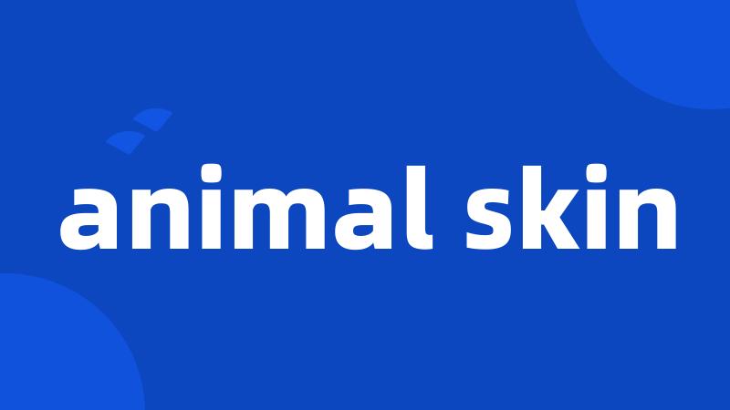 animal skin