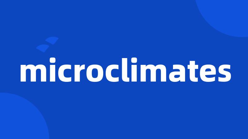 microclimates