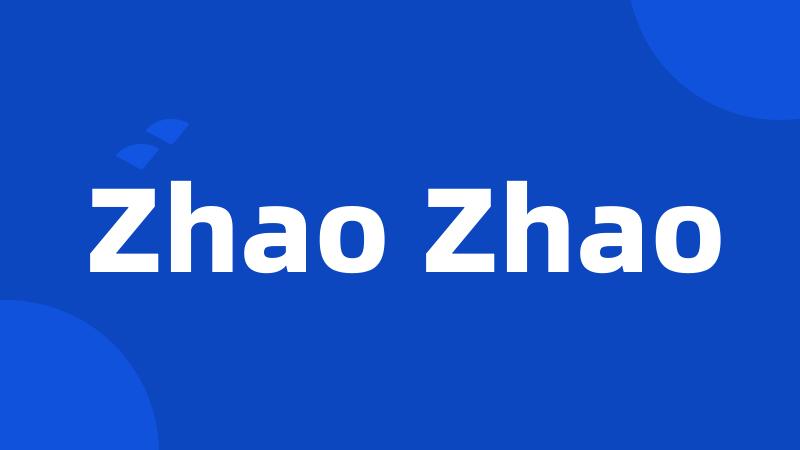 Zhao Zhao