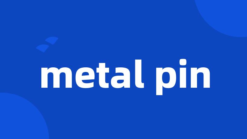 metal pin