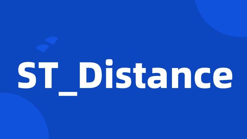 ST_Distance